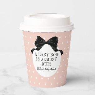 Pink Halloween Theme Baby Boo Shower Paper Cups