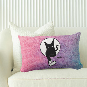 Pink Halloween Throw Pillow by Poet Adiela Akoo