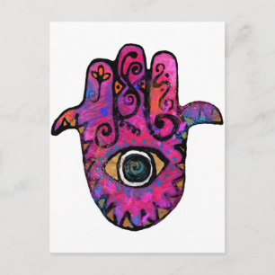 **PINK HAMSA** POSTCARD