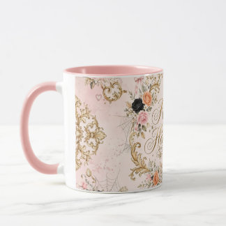 Pink Handle Happy Halloween Mug