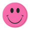 Pink Happy Face Magnet