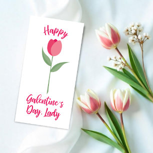Pink Happy Galentine´s Day for Best Friend Card