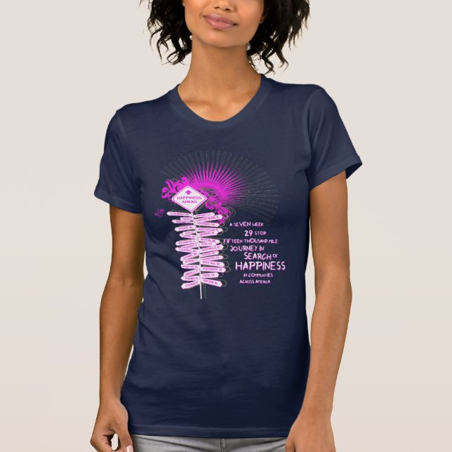 Pink Happy T-Shirt (Front)
