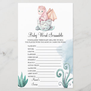 Pink Hatching Dragon Baby Scramble Baby Game