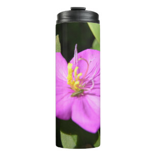 Pink Hawaiian Plumeria Poster Faux Canvas Print A Thermal Tumbler