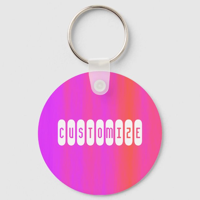 Pink Haze - Template Keychain (Front)