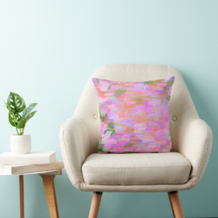 Pink Haze Throw Pillow