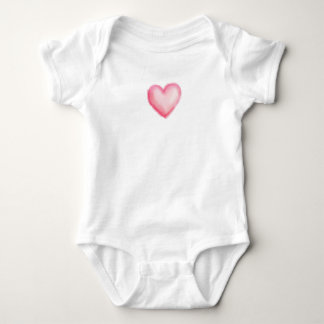 Pink heart baby bodysuit