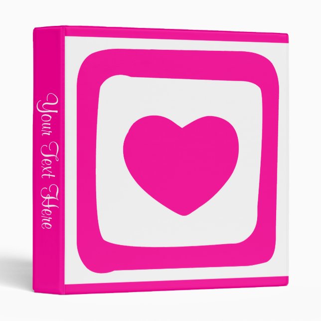 Pink Heart  Binder (Front/Spine)