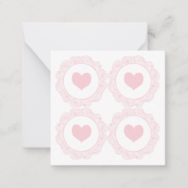 Pink Heart Card (Front)