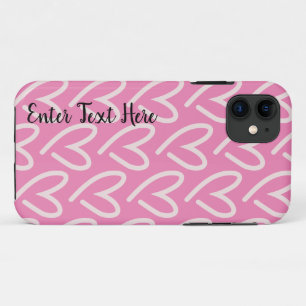 Pink Heart Customize Case-Mate iPhone Case