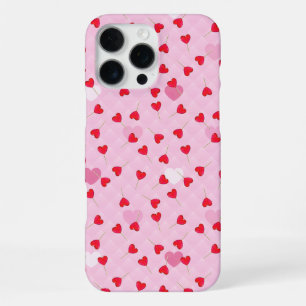 Pink Heart Cute Romantic Love Hearts Valentine’s iPhone 16 Pro Max Case