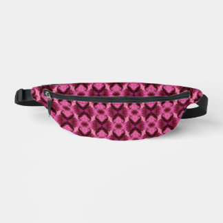 Pink Heart Damask Fanny Pack