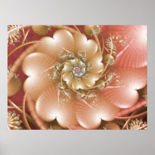 Pink Heart Design Poster