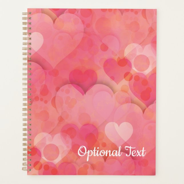Pink Heart Dreams Planner (Front)