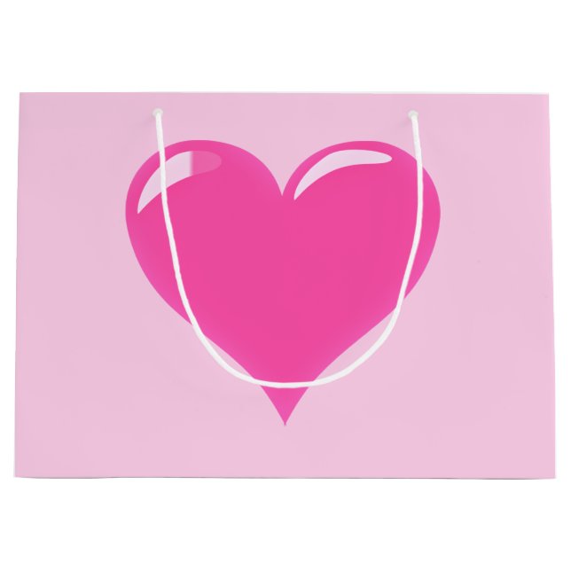 Pink Heart Gift Bag (Front)