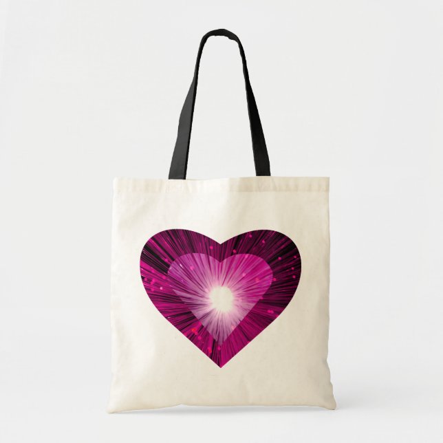 Pink Heart 'heart' tote bag (Front)