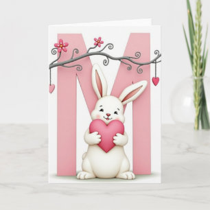 Pink Heart Mothers Day Creature Card