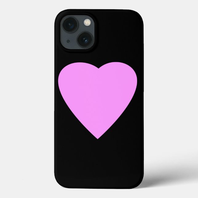 Pink Heart on Black. Case-Mate iPhone Case (Back)