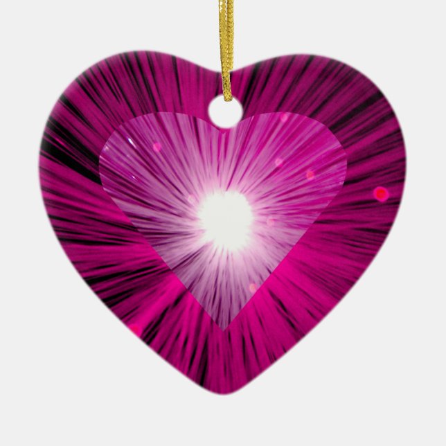 Pink Heart ornament heart (Front)