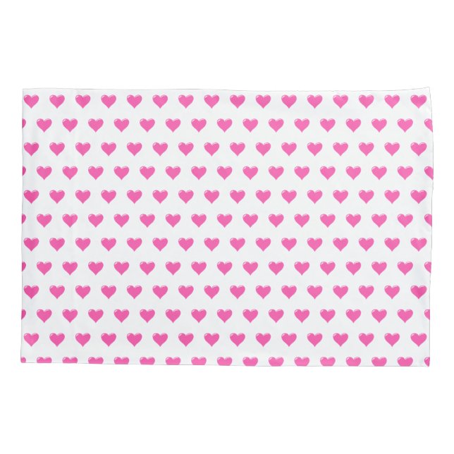 Pink Heart Pillow Case (Back)