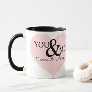 Pink Heart Quote Mug