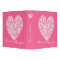 Pink Heart Recipe Kitchen Personalized Name Binder