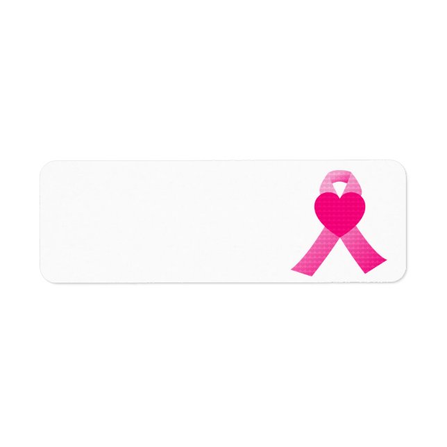 Pink Heart Ribbon Breast Cancer Awareness (Front)