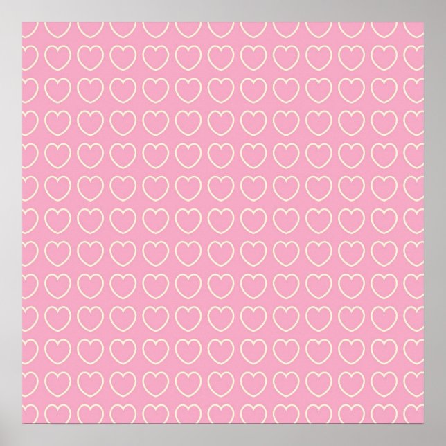 Pink Heart Scrapbook ou Poster Arrière - plan Text (Devant)