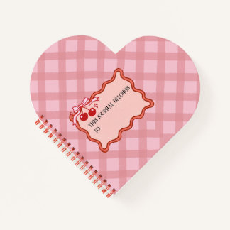 Pink Heart Shaped Notebook