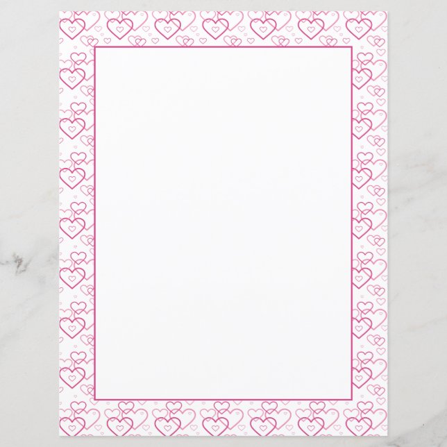 Pink Heart Shapes Pattern (Front)