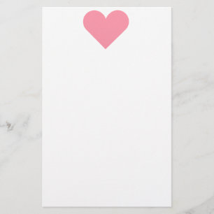 Pink Heart Stationary Stationery