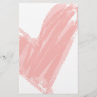 Pink Heart Stationery