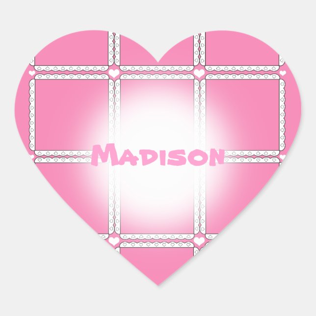 Pink Heart Stickers (Front)