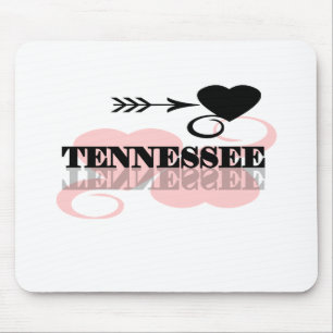 Pink Heart Tennessee Mouse Pad
