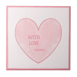 Pink Heart Tile