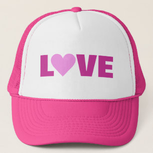 Pink Heart Valentine LOVE hat