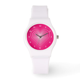 Pink Heart Watch