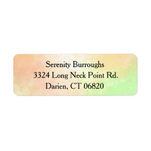 Pink Heart With Love Arrow Personalized Address