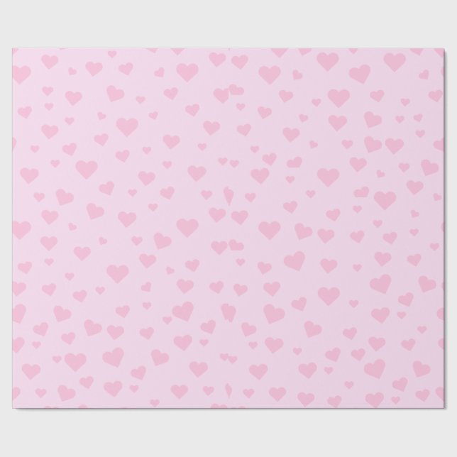 Pink Heart Wrapping Paper (Seam)