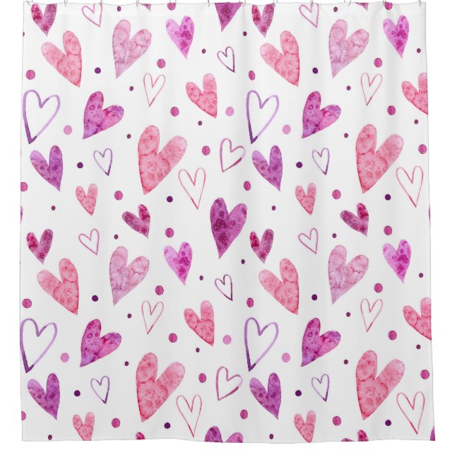 Pink Hearts and Polka Dots: Romantic Delight. (Front)