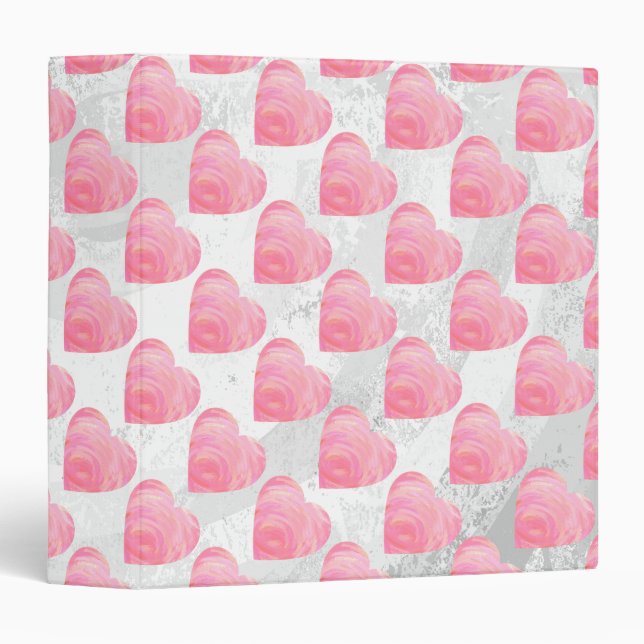 Pink Hearts Binder (Front/Spine)