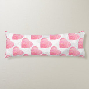 Pink Hearts Body Pillow