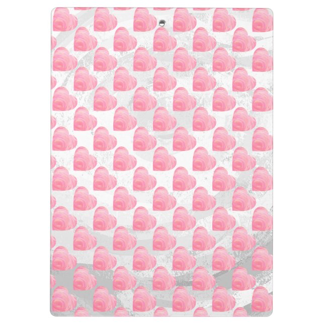 Pink Hearts Clipboard (Back)