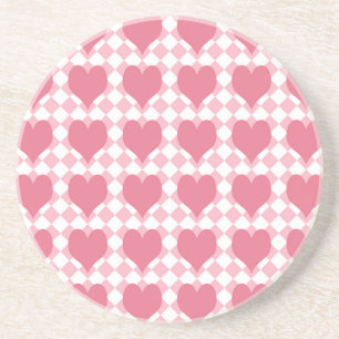 Pink Hearts Coaster