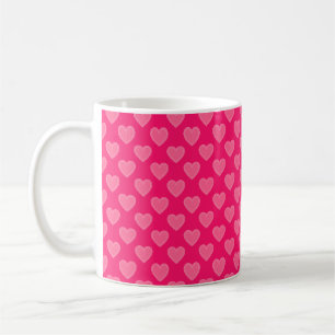 Pink Hearts Coffee Mug