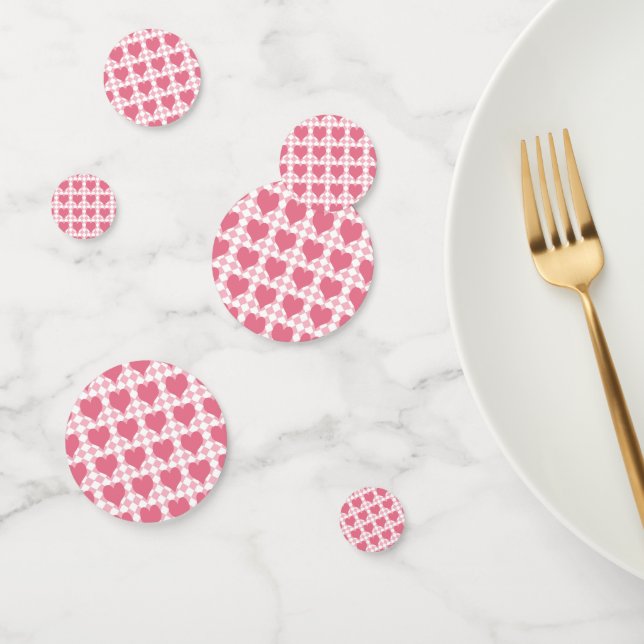 Pink Hearts Confetti (Group)