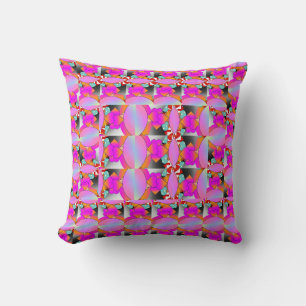 Pink Hearts Decorator Throw Pillow