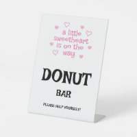 Pink hearts Donut Bar Shower 