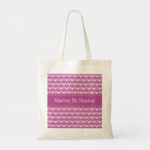 Pink Hearts gift bag, customize Tote Bag